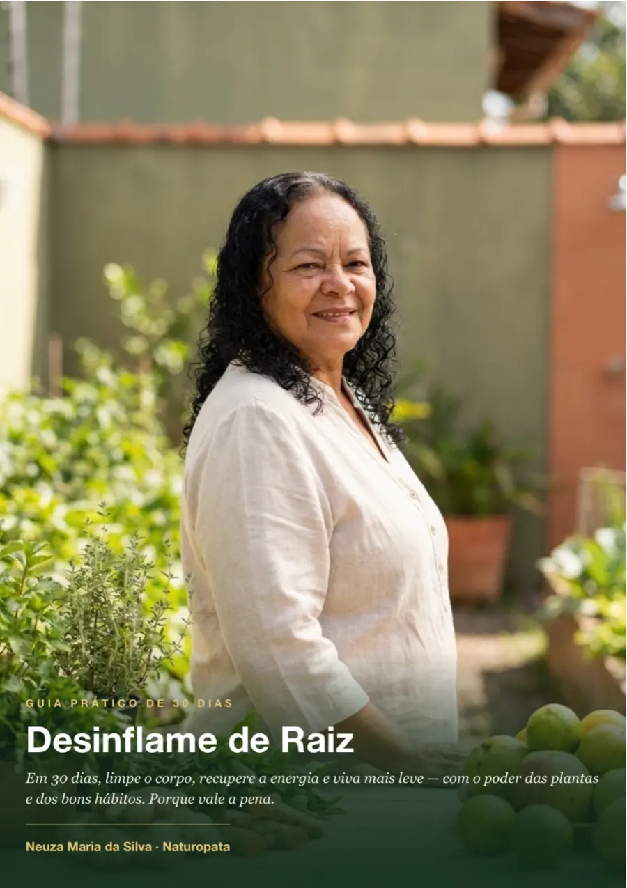 Capa do guia Desinflame de Raiz em 30 Dias, de Neuza Maria da Silva